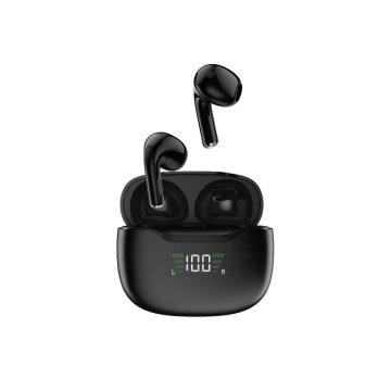 shumee Bluetooth 5.1 TWS U15N LED brezžične slušalke, črne
