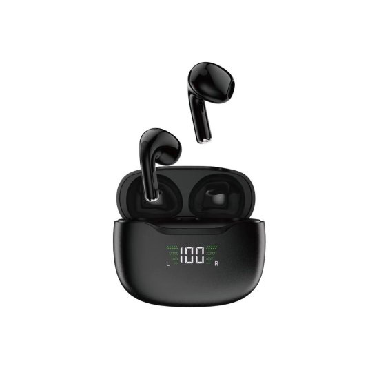 shumee Bluetooth 5.1 TWS U15N LED brezžične slušalke, črne
