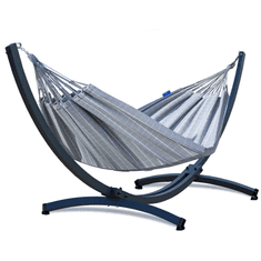 Potenza Viseča mreža 230×160 CARTAGO + stojalo TYTAN, siva, premium