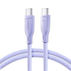 Joyroom Kabel Multi-Color Series USB-C - USB-C 60W za hiter prenos podatkov, 1 m, vijoličen