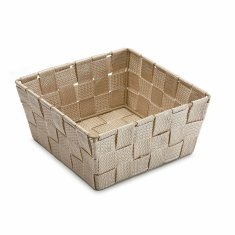 Versa Večnamenska košara Versa Beige Kopalnica in tuš 19 x 9 x 19 cm