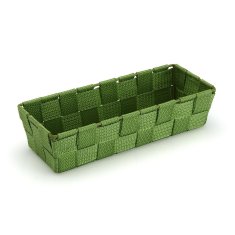 Versa Košara Versa pravokotna temno zelena Tekstil 10 x 6 x 25 cm