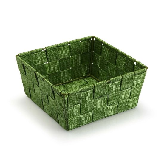Versa Košarica Versa Medium Temno zelena Tekstil 19 x 9 x 19 cm