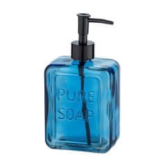 Wenko Dozator za milo Wenko Pure Soap 550 ml modro steklo