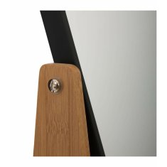 5five Zrcalo z nosilcem za pritrditev 5five Natureo Black Bamboo 22 x 16 x 6 cm