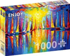 ENJOY Mavrična jadrnica Puzzle 1000 kosov