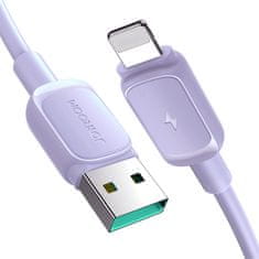Joyroom Kabel za iPhone USB-A - Lightning 2,4 A 1,2 m vijoličen