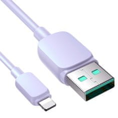 Joyroom Kabel za iPhone USB-A - Lightning 2,4 A 1,2 m vijoličen