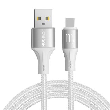 Joyroom Kabel Light-Speed Series USB-A - USB-C kabel za hiter prenos 100W 2m bela