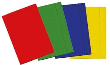 Leviatan Mapa kartonska s klapo in elastiko mk c46 - zelena