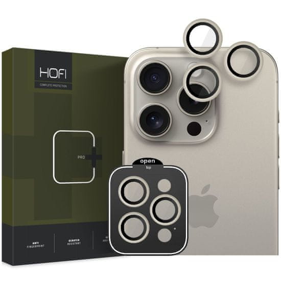 Hofi Camring zaščitno steklo za kamero na iPhone 15 Pro / 15 Pro Max, titanium
