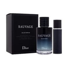 Christian Dior Sauvage Set parfumska voda 100 ml + parfumska voda 10 ml za ponovno polnjenje za moške