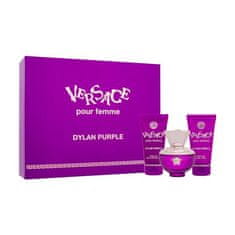 Versace Pour Femme Dylan Purple Set parfumska voda 50 ml + gel za prhanje 50 ml + losjon za telo 50 ml za ženske