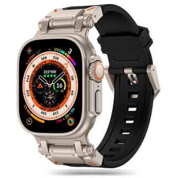Tech-protect Delta Pro pašček za Apple Watch 42/44/45/49mm, black / titanium