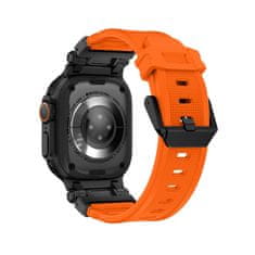 Tech-protect Delta Pro pašček za Apple Watch 42/44/45/49mm, orange / black