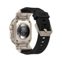 Tech-protect Delta Pro pašček za Apple Watch 42/44/45/49mm, black / titanium