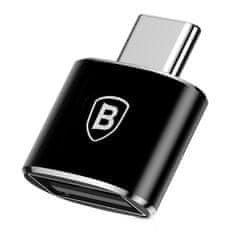 BASEUS Adapter iz priključka USB na priključek USB-C OTG - črn