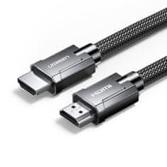 Ugreen HDMI kabel 2.1 8K 60Hz 48Gb/s 3m, fleksibilen, opleteni, siv