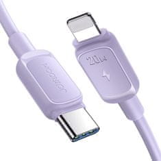 Joyroom Kabel za iPhone USB-C - Lightning 20 W 1,2 m vijoličen