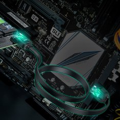 Ugreen Razširitvena kartica M.2 NVMe SATA PCIe 3.0 x4 32Gbps adapter za disk za računalnik