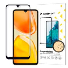 WOZINSKY 9H kaljeno steklo za celoten zaslon Vivo X80 Lite / V25 z okvirjem Case Friendly črno