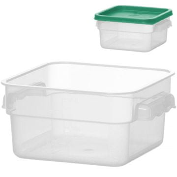 Hendi Posoda za shranjevanje hrane z merilno skalo, 1,9 l, 190 x 190 x 95 mm – Hendi 870907