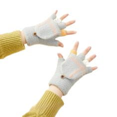 HURTEL Otroške zimske rokavice za telefon sive barve