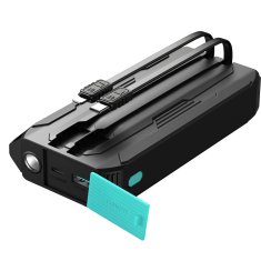 Joyroom Potovalna powerbank SOS svetilka na prostem s kabli USB-C / Lightning 20000 mA, črna
