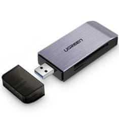 Ugreen Bralnik pomnilniških kartic SD / micro SD / CF / MS vtič USB 3.0 - siv