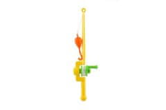 Teddies Igralna riba/ribič plastika 3 kosi + palica 50 cm