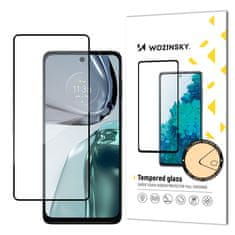 WOZINSKY Trpežno kaljeno steklo 9H za celoten zaslon Motorola Moto G62 z okvirjem Case Friendly črno