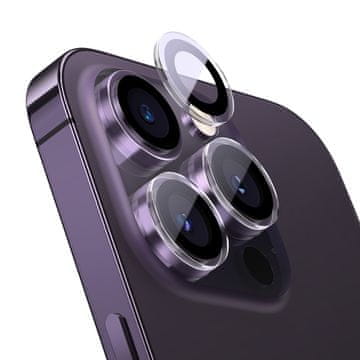 shumee Kaljeno zaščitno steklo za kamero za iPhone 14 Pro / 14 Pro Max + montažni set