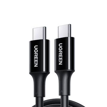 shumee Kabel USB-C na USB-C 480Mb/s 5A 2m črn