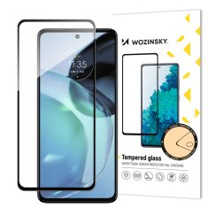 WOZINSKY 9H kaljeno steklo za celoten zaslon Motorola Moto G72 s črnim okvirjem Full Glue