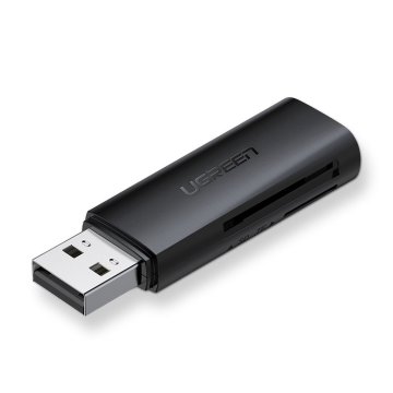 Ugreen Čitalnik pomnilniških kartic SD TF za računalnik USB 3.0 črn