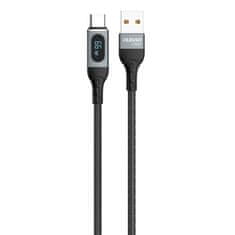 DUDAO Kabel USB - USB-C za hitro polnjenje, PD 66 W, 1 m, črn