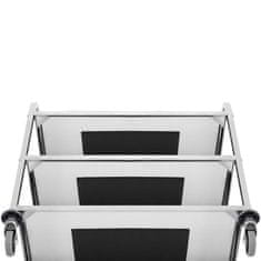 Royal Catering Čakalni voziček za serviranje 3 police 90 x 50 cm do 355 kg