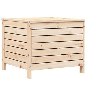 Vidaxl Vrtni stolček za noge 62x63,5x53,5 cm trdna borovina