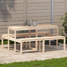 shumee Piknik miza 160x134x75 cm trdna borovina