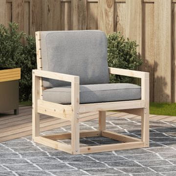 Vidaxl vidaXL Vrtni stol, 57,5 x 63 x 76 cm, masiven borov les