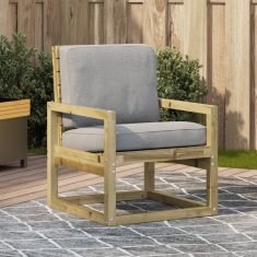 Greatstore Vrtni stol 57,5x63x76 cm impregnirana borovina