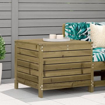 Vidaxl vidaXL Vrtni stolček za noge 62x63,5x53,5 cm impregniran borov les