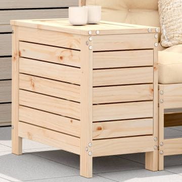 Vidaxl vidaXL Vrtni stolček za noge 62x31,5x52 cm masiven borov les