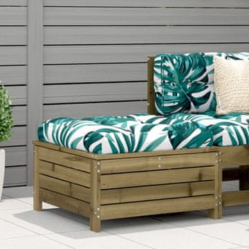 Vidaxl vidaXL Vrtni stolček za noge 62x63,5x32 cm impregniran borov les
