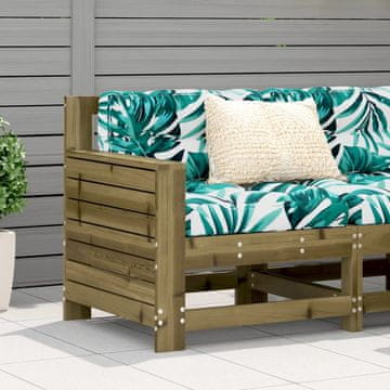 Vidaxl vidaXL Vrtni sedež z naslonom za roke 69x62x70,5 cm