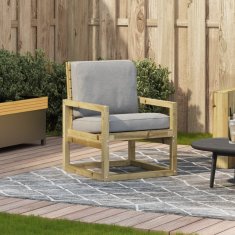 Greatstore Vrtni stol 57,5x63x76 cm impregnirana borovina