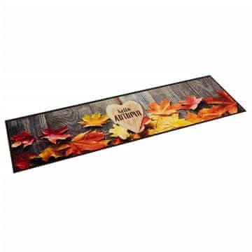 Vidaxl vidaXL Jesenska kuhinjska preproga, 60x300 cm, žamet