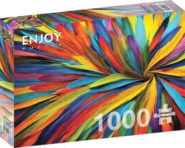 ENJOY Puzzle Barvno perje 1000 kosov