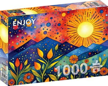 ENJOY Puzzle Dež ob sončnem zahodu 1000 kosov