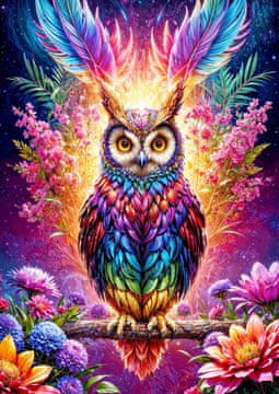 ENJOY Puzzle Neon Owl 1000 kosov